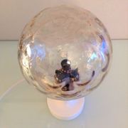 Bedside lamp globe in tinted glass / vintage 60s-70s