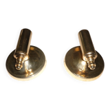 Pair of gold wall sconces