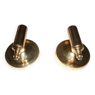 Pair of gold wall sconces