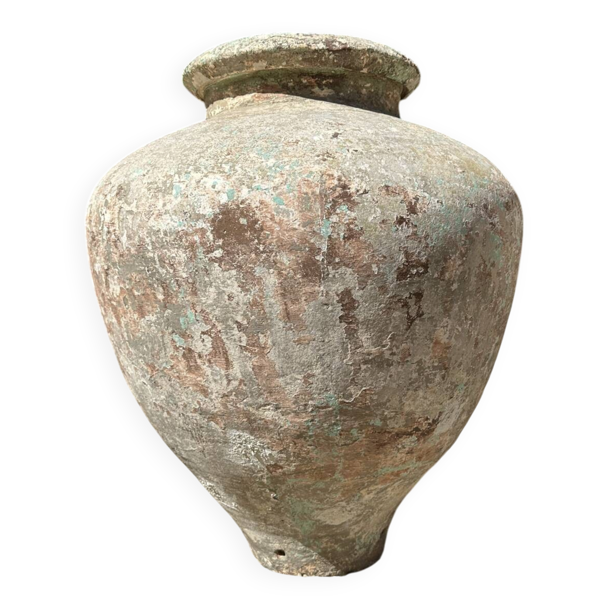 Ancient terracotta jar from the 18th century