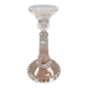 Old large moulded glass candlestick