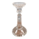 Old large moulded glass candlestick