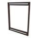 Scandinavian rosewood mirror "exellens", Fröseke, Sweden, 1960 - 126x100cm
