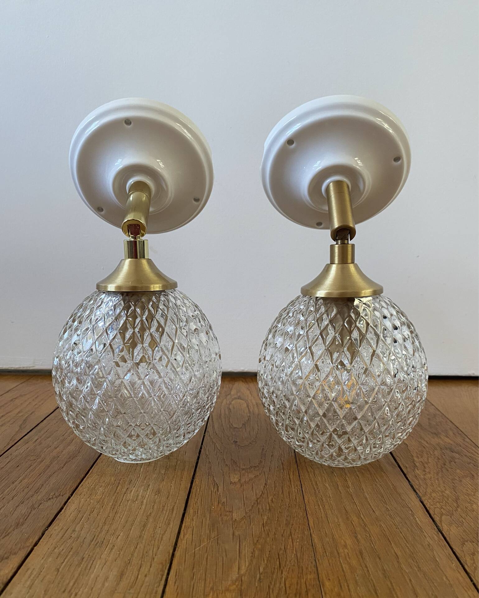 Paire d’appliques vintage