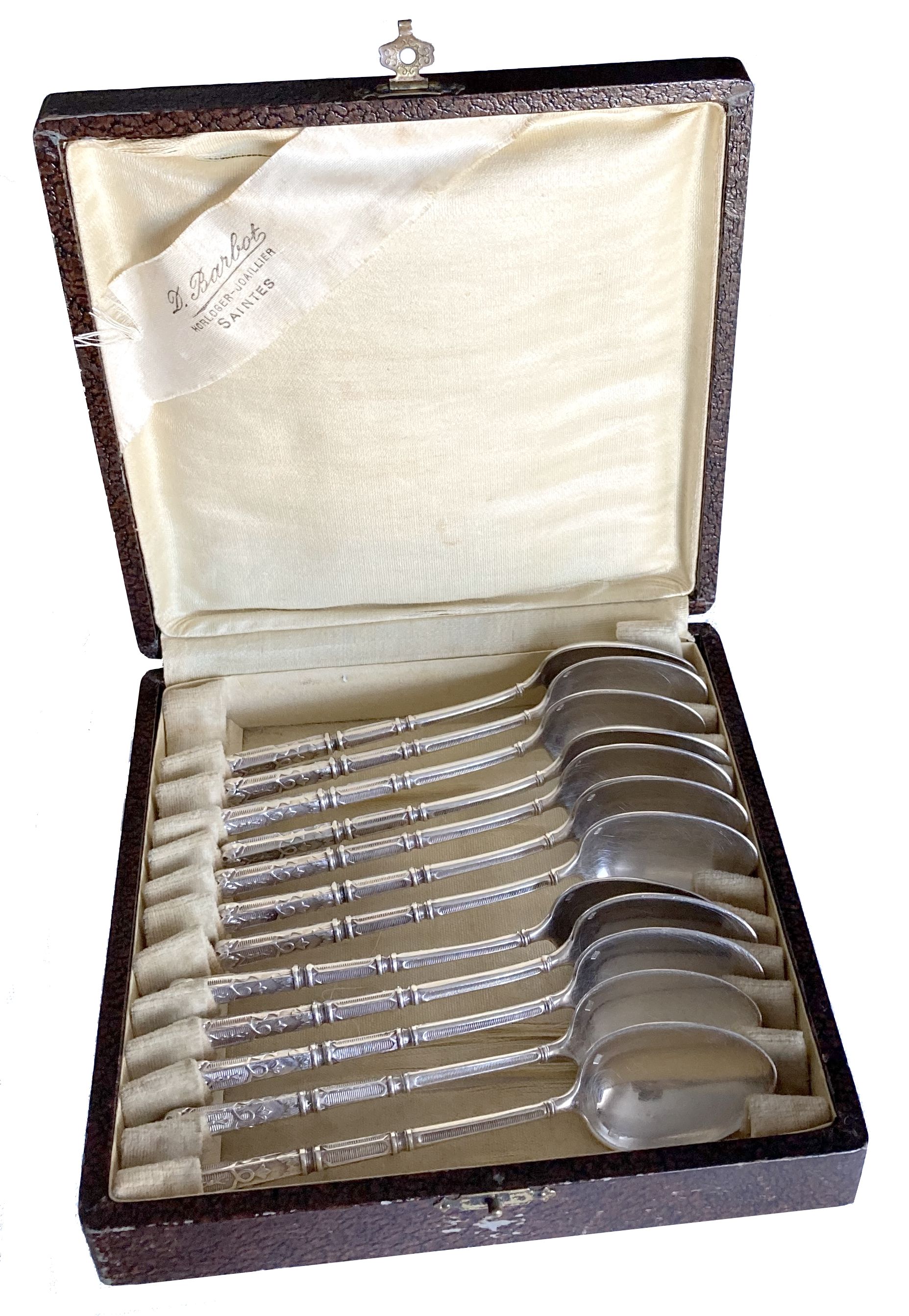 Box 12 mocha silver metal mocha sleeves Russian style
