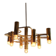 Brass chandelier by Sciolari for Boulanger, Belgium 1970's