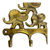Brass "elephant" hook coat element by walter bosse herta baller, austria 1950s