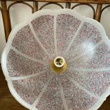 Vintage pink granite pendant light