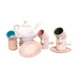 Oriental terracotta tea service