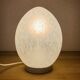 Domec egg lamp, speckled glass from Vianne, 70s