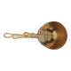 Series of 7 copper saucepans for decoration.