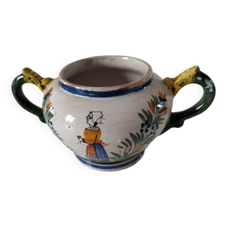 Petit pot à anses dragon HENRIOT Quimper