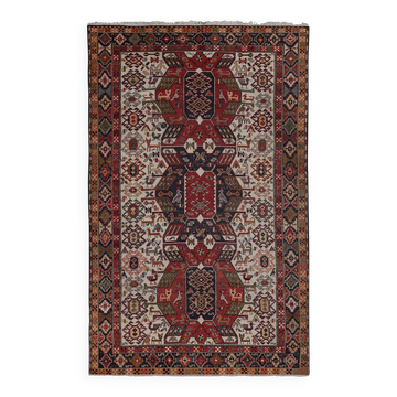 Vintage Turkish kilim handwoven 123x193 cm