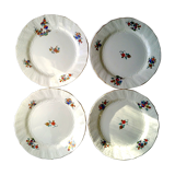 Suite of 4 sarreguemines plates