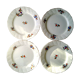Suite de 4 assiettes Sarreguemines