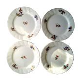 Suite de 4 assiettes Sarreguemines