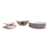 Small pink service Digoin and Sarreguemines