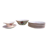 Small pink service Digoin and Sarreguemines