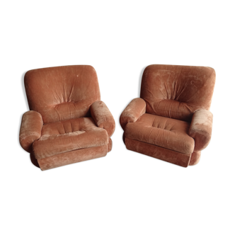 Pair of vintage 70 Space Age armchairs
