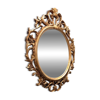 Oval Baroque Antique Gold Mirror 58x84 cm Ornate Frame