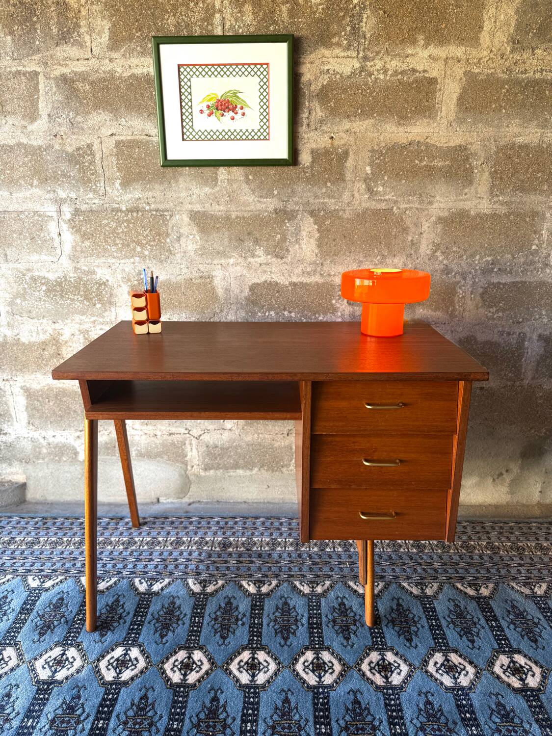 Scandinavian teak desk, 1960s/1970s