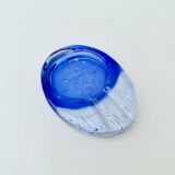 Hand-blown glass trinket tray, Italy 1970