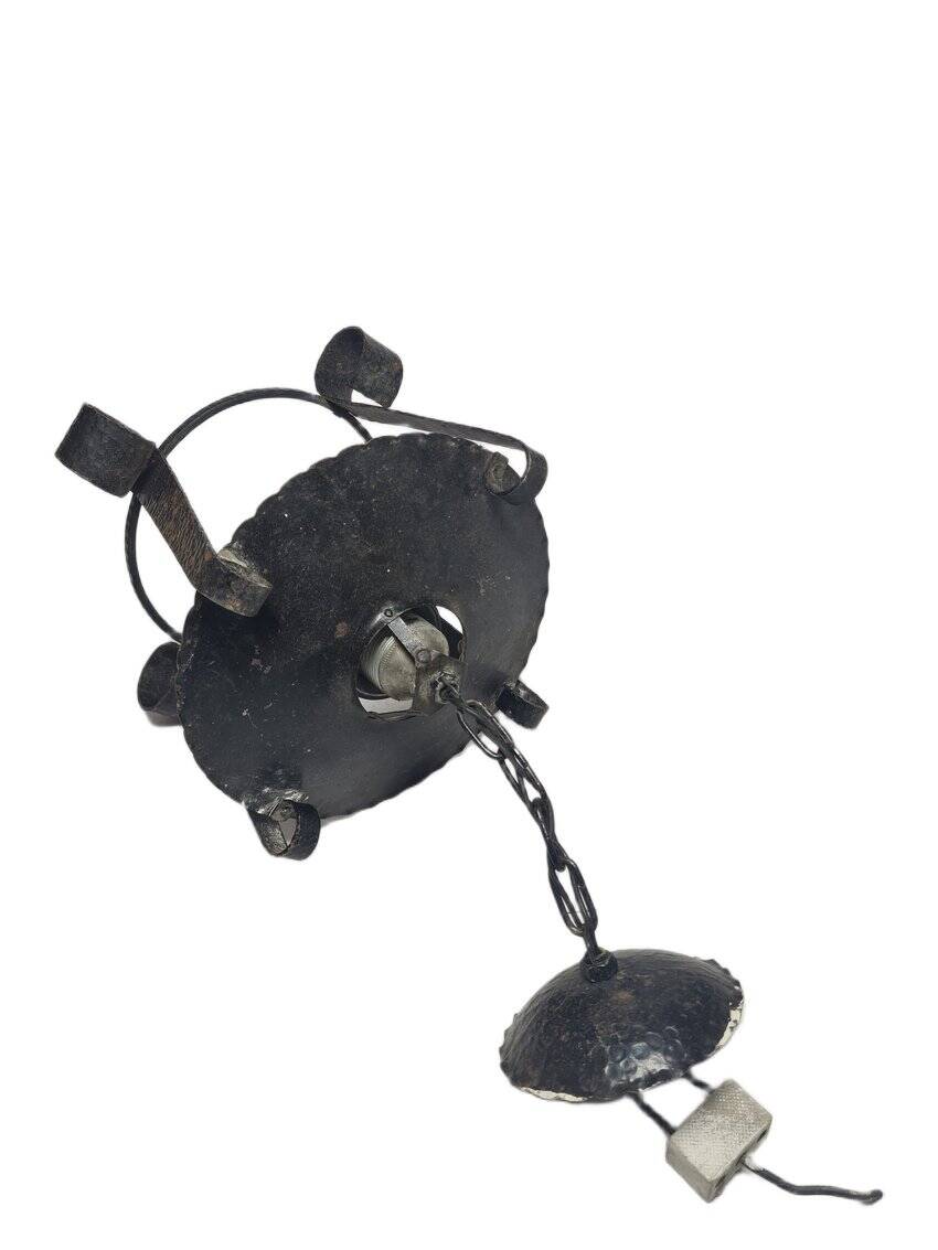 Brutalist pendant lamp, Poland, 1970s