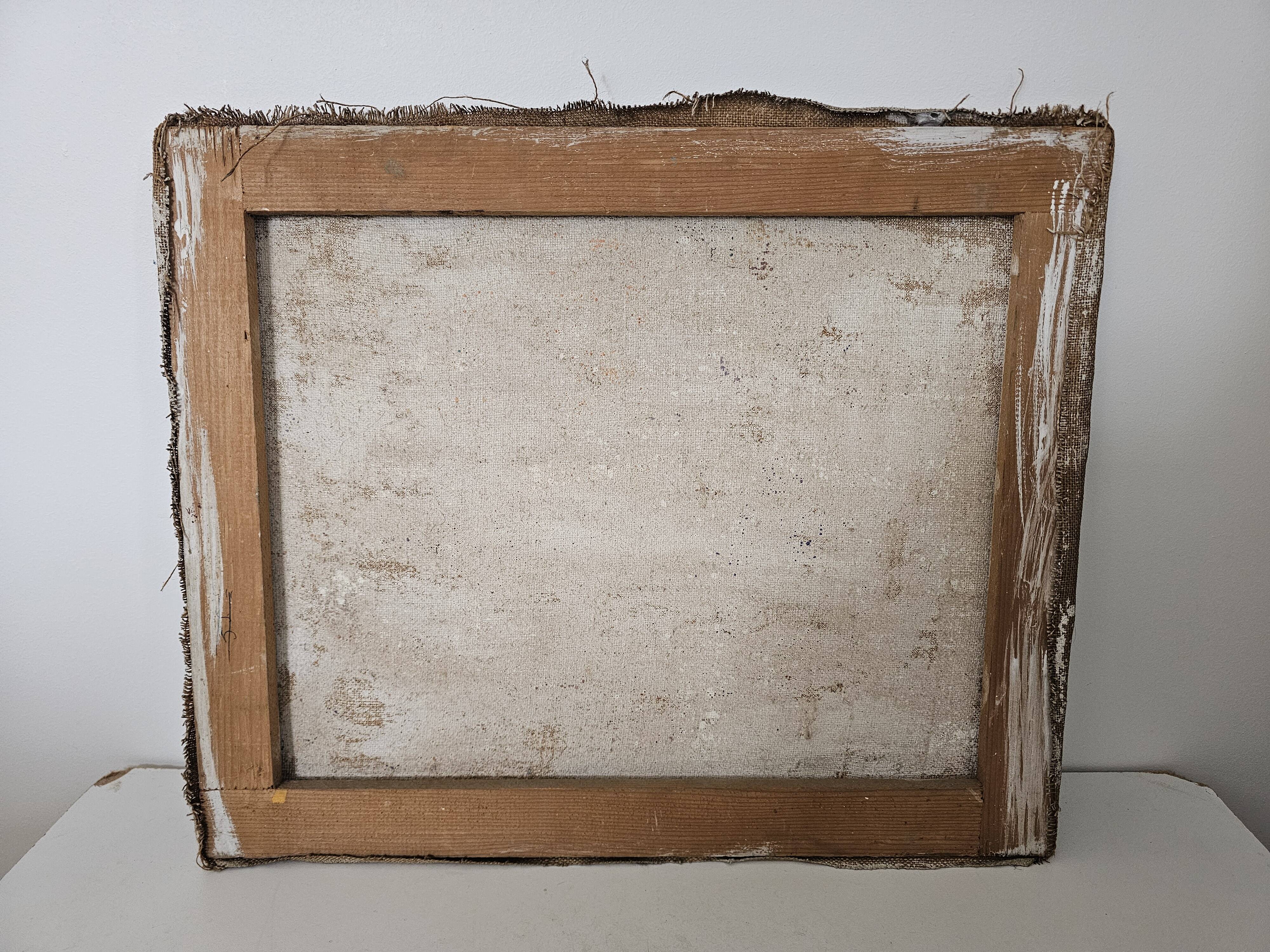 Painting - Oil on canvas Breton Village Signed Louis Hayaux (1897 - 1982)