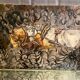 Oil painting on canvas with draft horses signed Ortega 86
