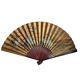 Vintage XXL wall fan hand-painted, Ibis