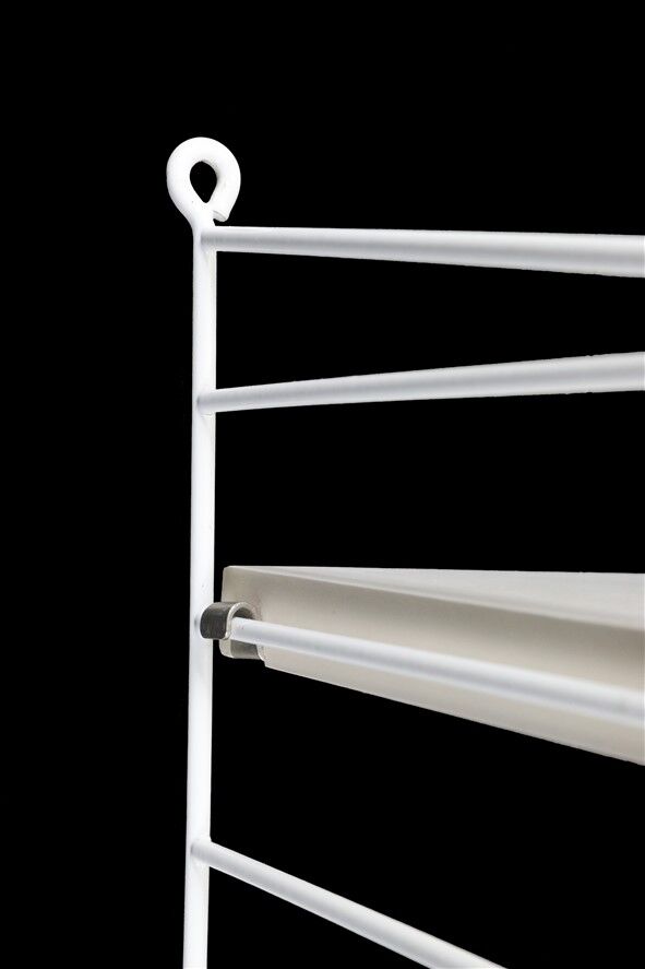 Original String shelf / Kajsa & Nisse Strinning / mid-century modern design / white / 75x160x20cm