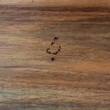 1960s Organic Solid Oak Side Table