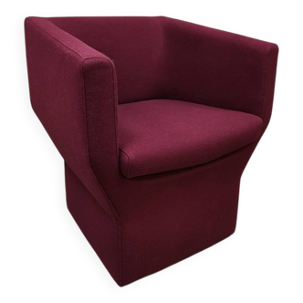 Vintage design geometric lounge chair Walter Knoll 1990