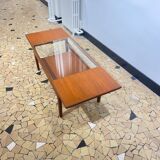 Table basse Gplan teck & verre