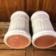 Pair scheurich keramik vase white ceramic vines decor #a471