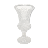 Cut crystal vase