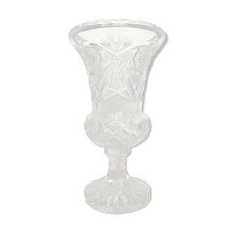 Cut crystal vase