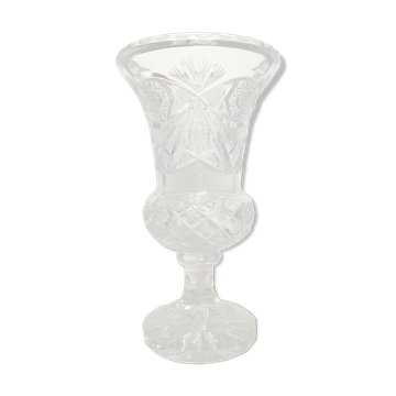 Vase en cristal taillé