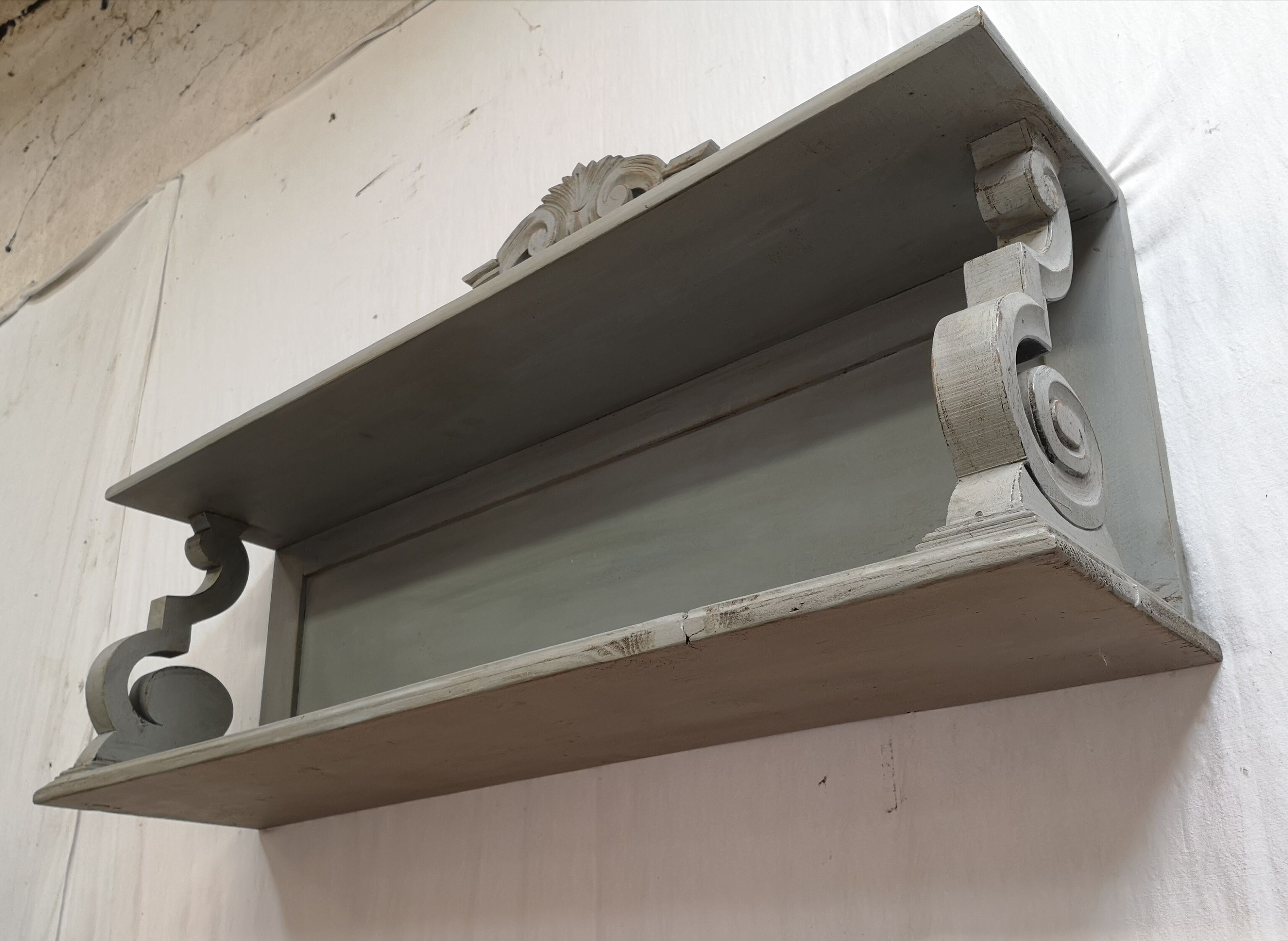 Wall shelf 19th XIX th patina shabby chic gustavian