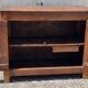 Low sideboard, country sideboard, rustic, solid oak, mid 19th century.