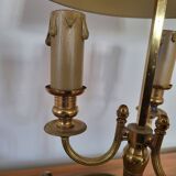 Antique Empire Style Bouillotte Lamp in brass and tin