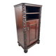 Art Nouveau cabinet with a shelf featuring distinctive floral sculptures.