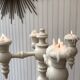 Wooden candlestick