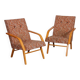 Pair of wooden armchairs from the 1970s