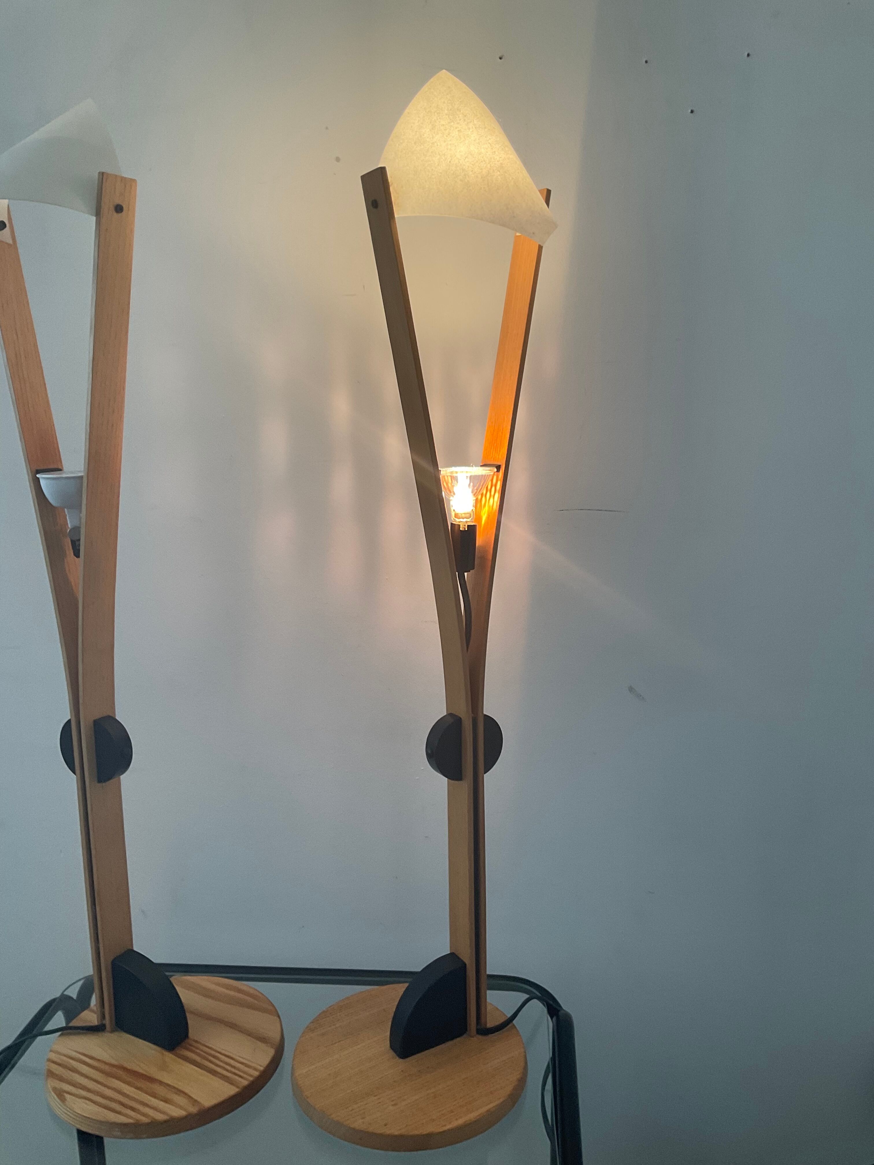 Paire de lampes domus des années 70