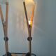 Paire de lampes domus des années 70