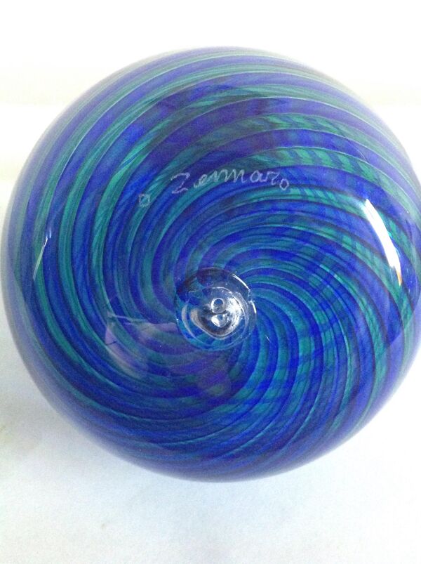 Vase soliflore en verre de murano