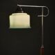 Czech Art Deco Adjustable Floor Lamp with Table, 1930s