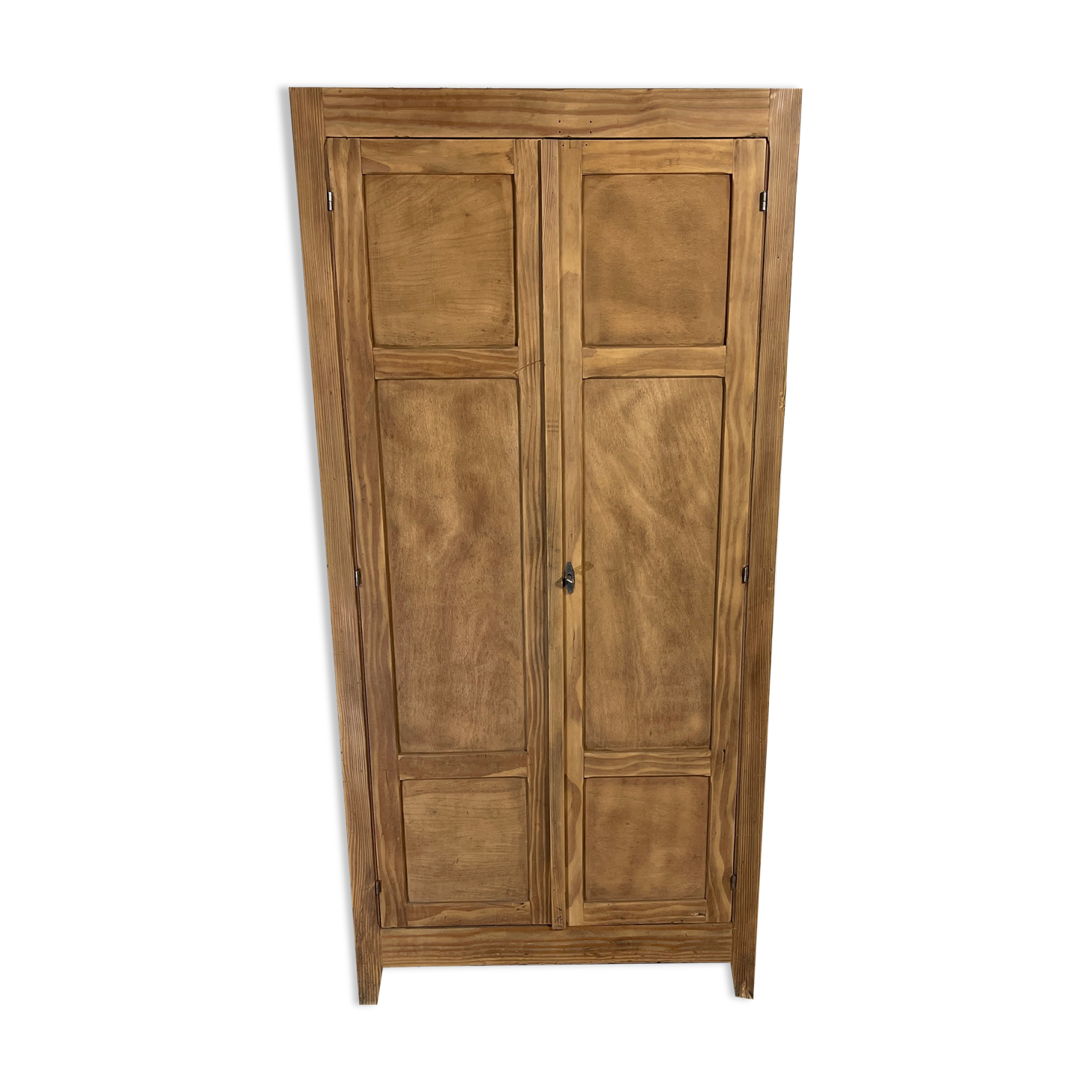 Parisian wardrobe in raw wood