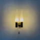 Brass Coloured Double Wall Lamp By Hans-Agne Jakobsson For Markaryd, Sweden, 1960S